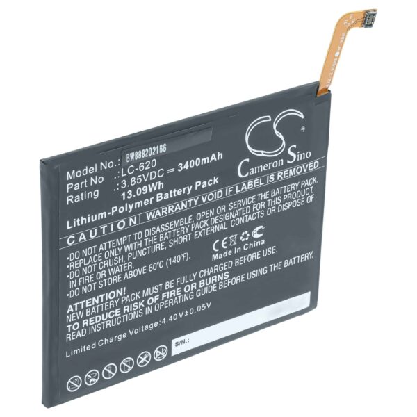 Bateria vhbw para Telemóvel Nokia LC-620 3400 mAh 3.85 V Li-polímero