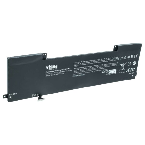 Bateria para Portátil HP vhbw 3800 mAh 15.2V Li-Ion - Substitui 778961-421, 778978-005 e outros