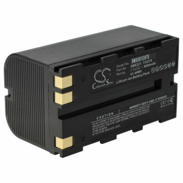 Bateria vhbw compatível com Geomax ZBA200, ZBA400 - 5600 mAh 7.4 V Li-Ion