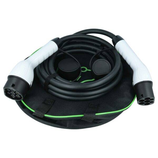 Cabo de Carregamento vhbw - Tipo 2 para Tipo 2, Trifásico, 32 A, 22 kW, 5 m