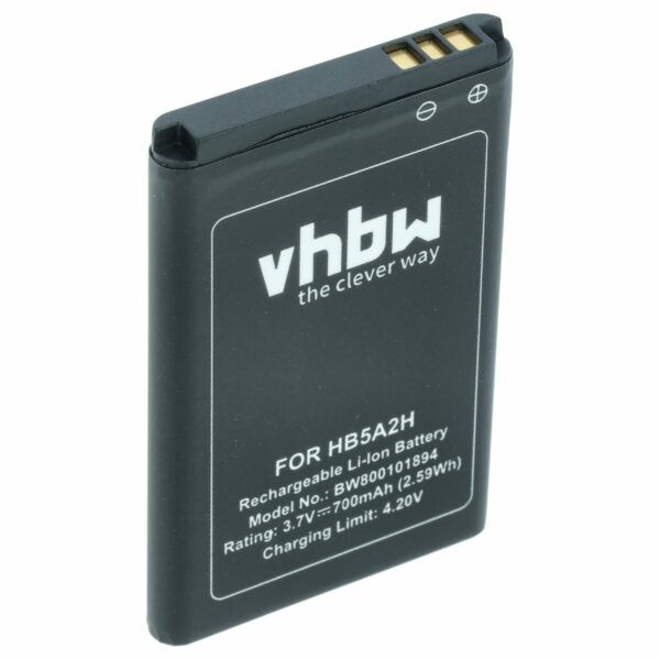 Bateria para Telemóvel Huawei HB5A2H - 1100 mAh 3.7 V Li-Ion vhbw