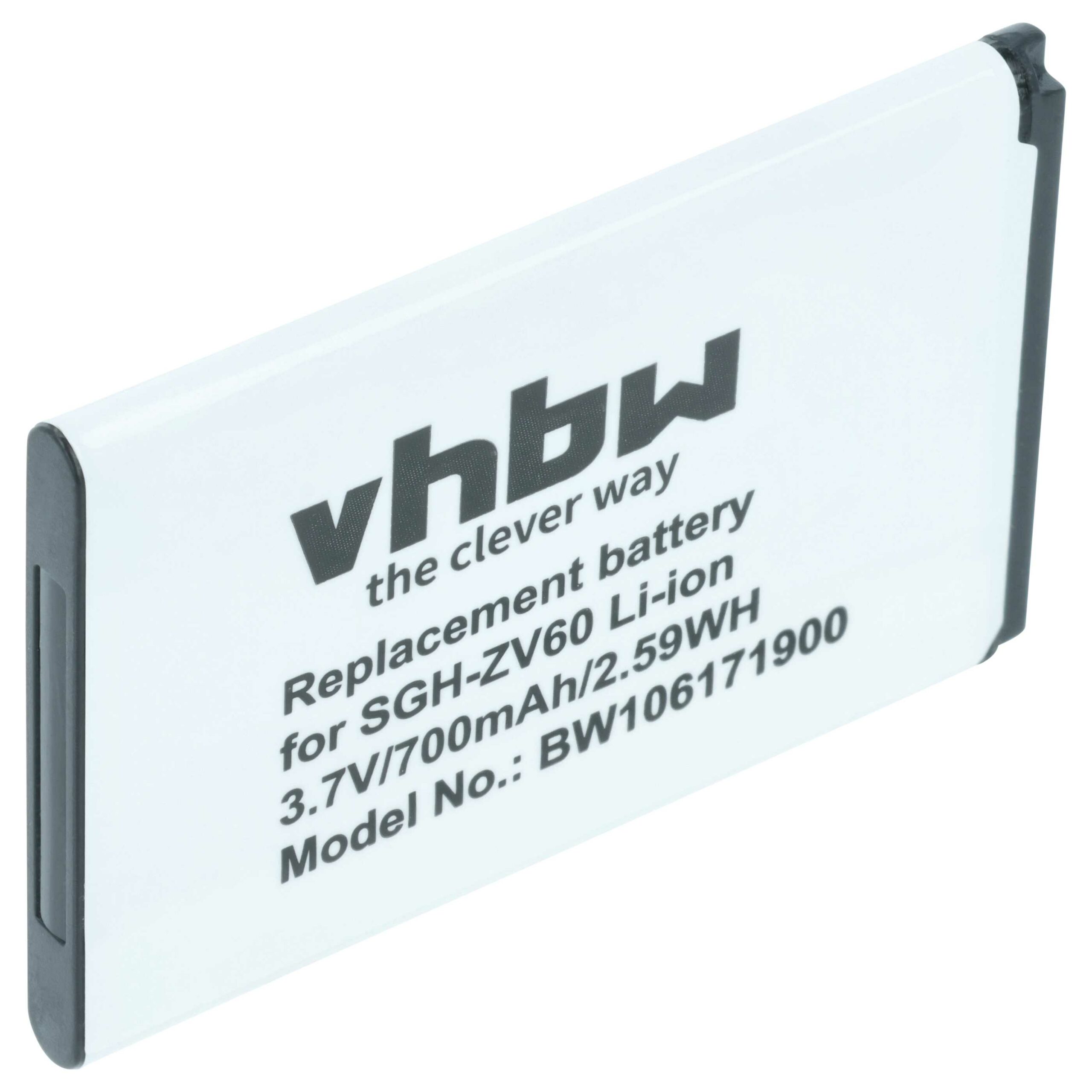 Bateria vhbw para Samsung AB463651BABSTD, AB463651BA, AB463651BC - 700 mAh 3.7 V Li-Ion