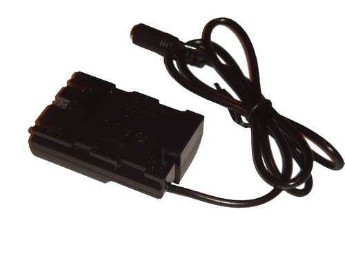 Acoplador DC vhbw substitui Canon DR-E6 para Blackmagic Camera e Canon EOS