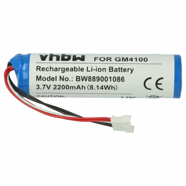 Bateria vhbw para Datalogic Barcode Scanner POS - 2200 mAh 3.7 V (substitui 128000894, BT-8, RBP-4000)