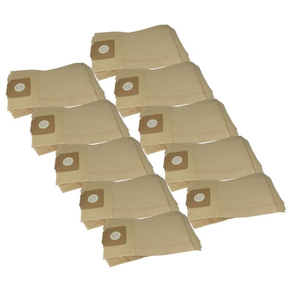 Pack de 50 Sacos para Aspirador vhbw compatível com Kärcher 6.904-312.0 e Würth - Papel