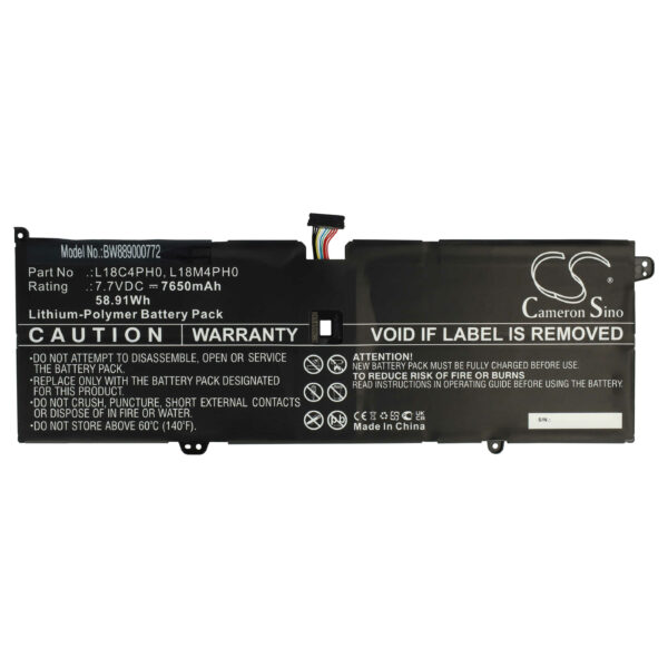 Bateria para Portátil Lenovo vhbw - 5B10T11585, 5B10T11586, 5B10T11686, 5B10W67180 - 7650 mAh 7.7 V Li-Polímero