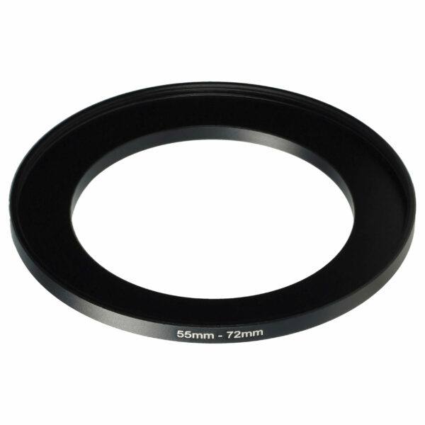 Adaptador Step-Up Ring 55 mm para 72 mm para Objetivas de Câmara Fotográfica