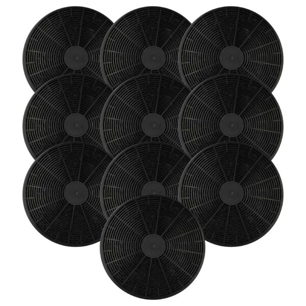 10x Filtro de Carvão Ativado Substituição para Baumatic ST1 e Hanseatic - 17,5 cm