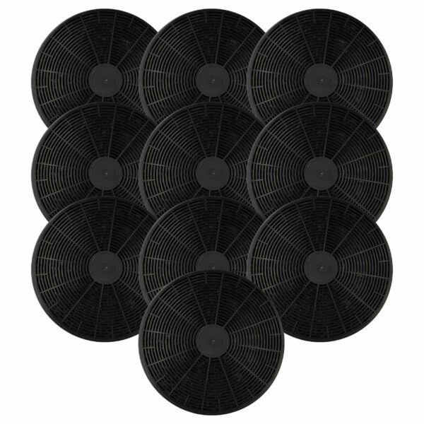 10x Filtro de Carvão Ativado Substituição para Baumatic ST1 e Hanseatic - 17,5 cm