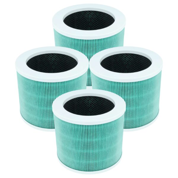 vhbw 4x Filtro de substituição para Morento HY1800 - EPA (E12) + Carvão Ativado
