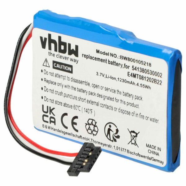 Bateria vhbw para Navegadores GPS Navigon - 1200mAh, 3.7V