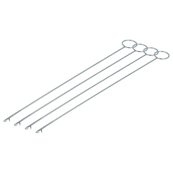 vhbw 4x Agulha de Gancho Giratória - Agulha Extralong (26,5 cm), Metal