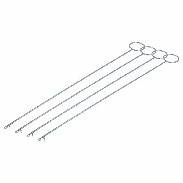vhbw 4x Agulha de Gancho Giratória - Agulha Extralong (26,5 cm), Metal
