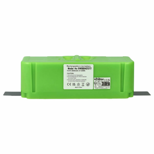 Bateria vhbw para iRobot 2600mAh, 14.4V, Li-Ion (379640, 379639, 616398, 379641, 379638, 379642)