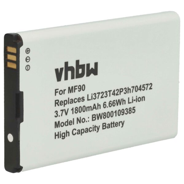 Bateria compatível com router móvel ZTE/MTS vhbw - 1800 mAh 3.7V Li-Ion
