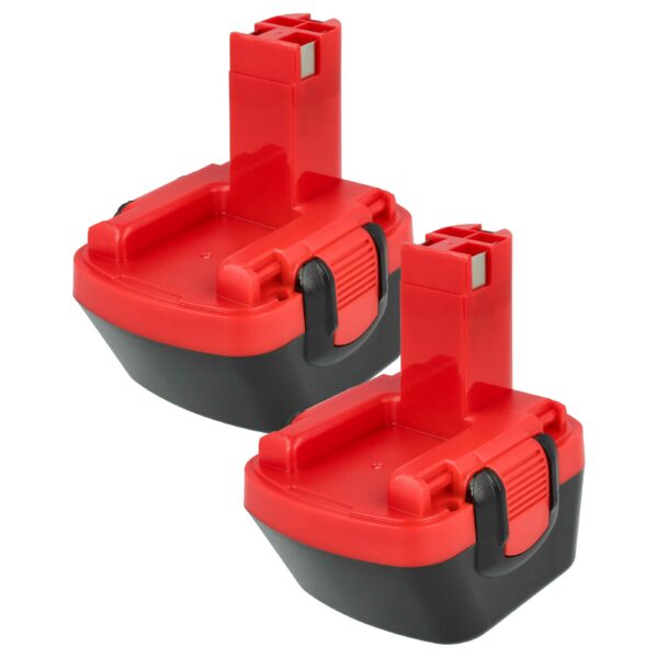2x Bateria EXTENSILO para Bosch 2607335261, 2607335249 - 12V, 3300 mAh, NiMH