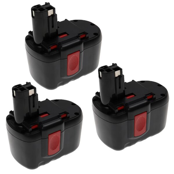 3x Bateria Extensilo para Bosch Ferramentas Elétricas - 3300 mAh, 24 V, NiMH
