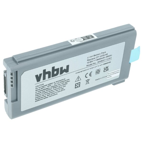 Bateria vhbw para Panasonic CF-VZSU1430U, CF-VZSU46, CF-VZSU46R, CF-VZSU46AU - 8400 mAh 10.65 V Li-Ion