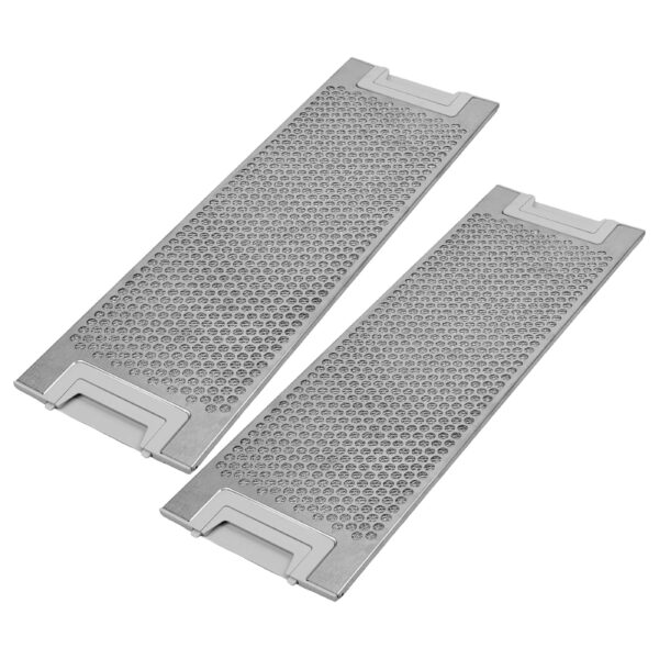 2x Filtro de Gordura em Metal Longa Duração para Coifa AEG - vhbw