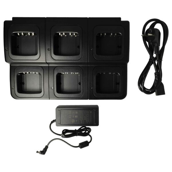 Carregador + Adaptador de Alimentação para Motorola DP-2400 Walkie Talkie, 12V, 5A