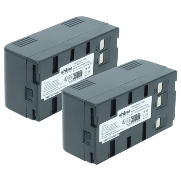 2x Bateria vhbw BN-V22U, BN-V20, BN-V25, BN-V24U, BN-V22, BN-V20US, BN-V20U - 4200mAh, 6V, NiMH