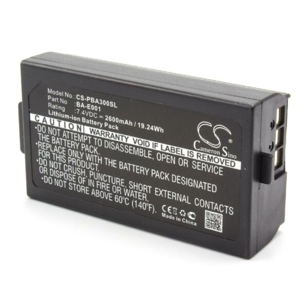 Bateria vhbw para Impressora Brother PJ7, BA-E001 - 2600 mAh 7.4 V Li-Ion