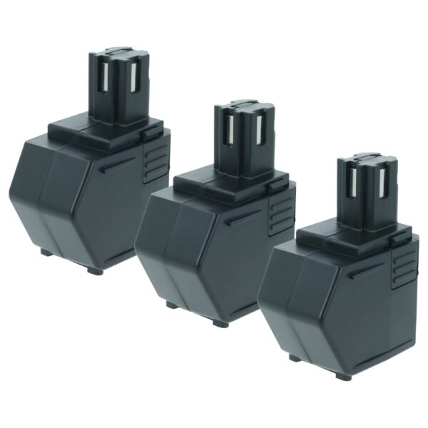 3x Bateria vhbw substitui Hilti SFB105, SBP12, SFB125 - 1500 mAh, 12 V, NiMH