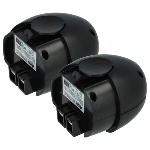 2x Bateria compatível com Metabo 6.27270, 6.27271, 6.27273, 0700 950 013 - 1500 mAh, 4.8 V, NiMH