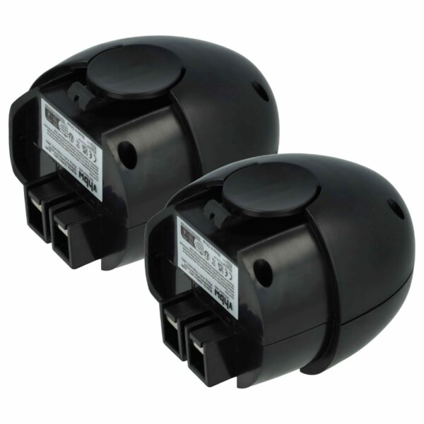 2x Bateria compatível com Metabo 6.27270, 6.27271, 6.27273, 0700 950 013 - 1500 mAh, 4.8 V, NiMH