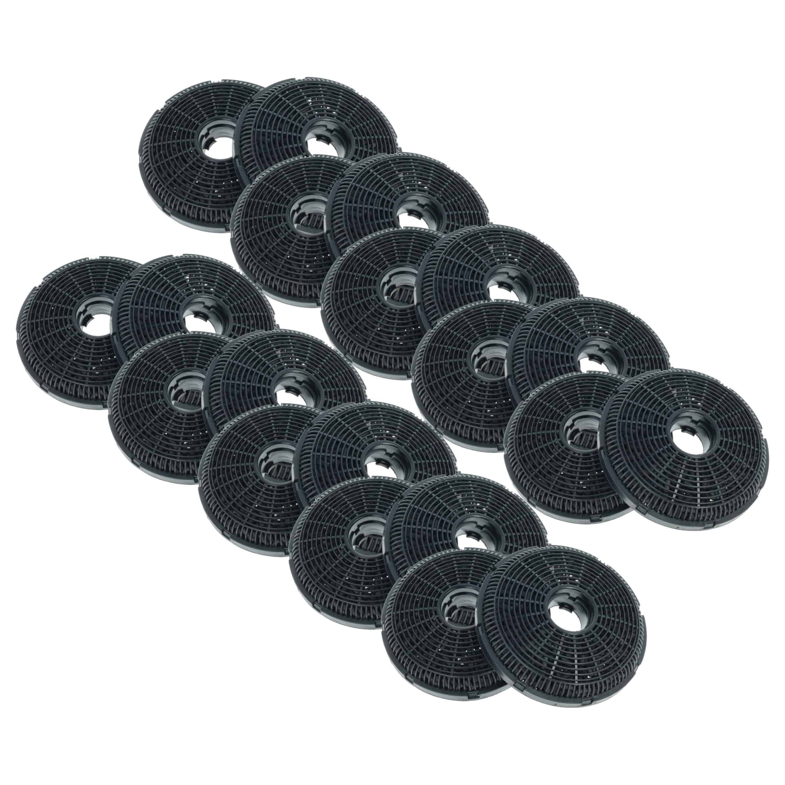 Pack de 20 Filtros de Carvão Ativado para Coifa Grundig e Bosch DWK66AJ20T/DWK66AJ60T