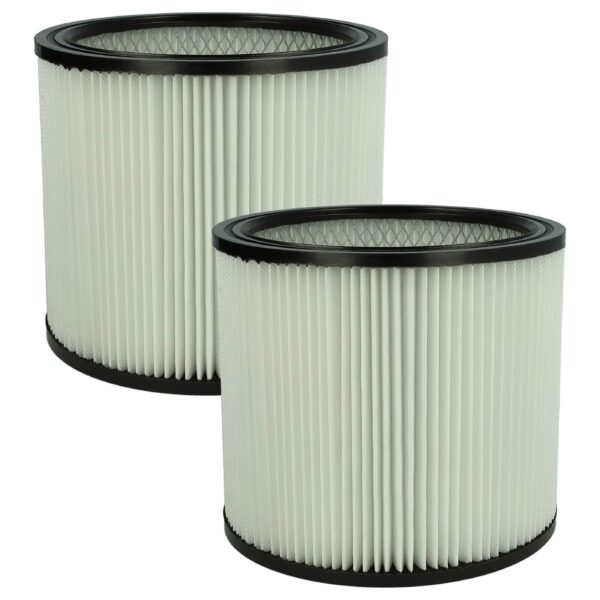 2x Filtro Redondo de Substituição para Aspirador ShopVac 126282903041, 026282290038 - vhbw