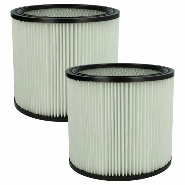 2x Filtro Redondo de Substituição para Aspirador ShopVac 126282903041, 026282290038 - vhbw