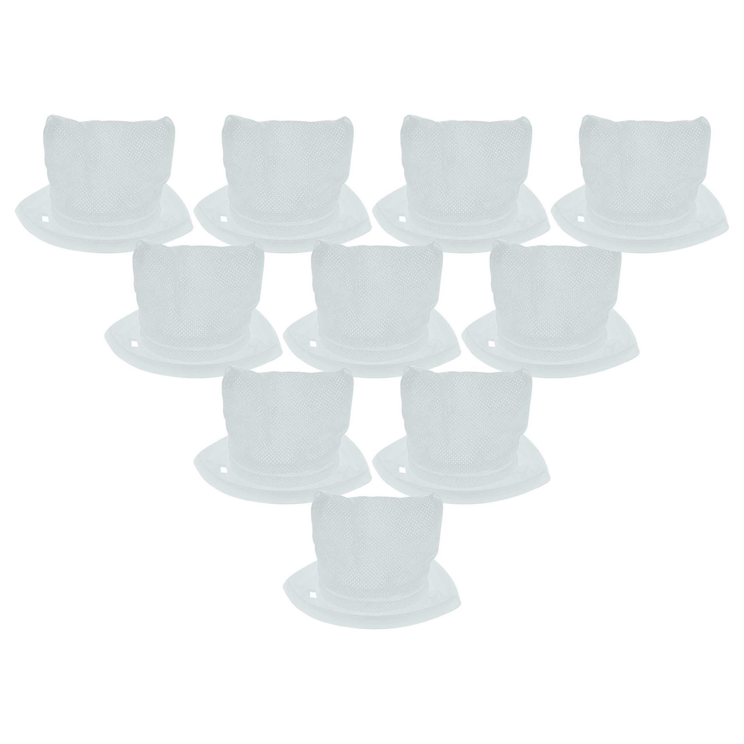 10x Filtro de Substituição vhbw para Aspirador Black & Decker FLVD10-XJ