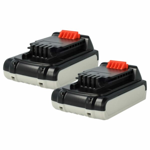 2x Bateria vhbw 18 V, 2000 mAh, Li-Ion para Black & Decker LB018-OPE, A1518L