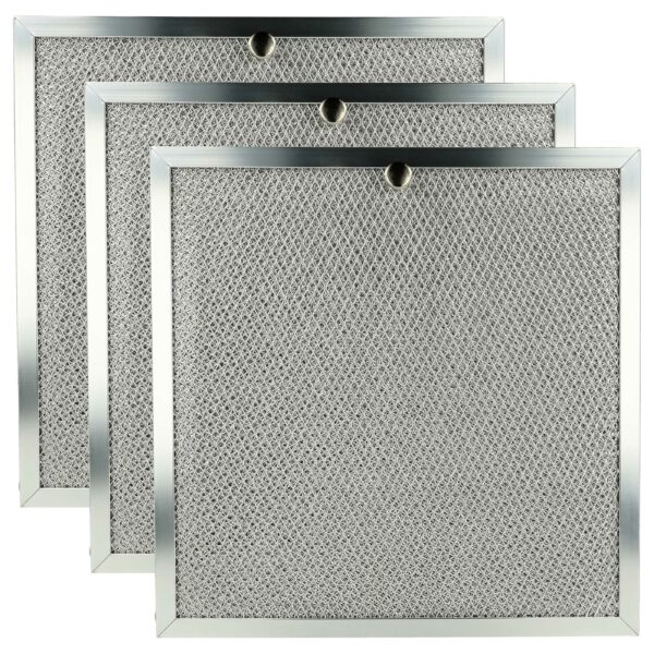 Filtro de Gordura Metálico de Longa Duração vhbw 3x para Miele 8259070