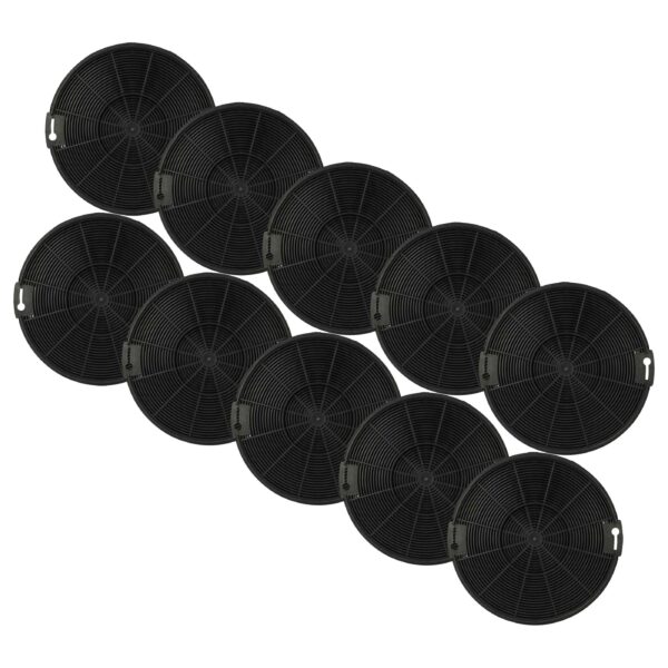 Pack de 10 Filtros de Carvão Ativado para Coifa Zanussi Beko - 15 cm