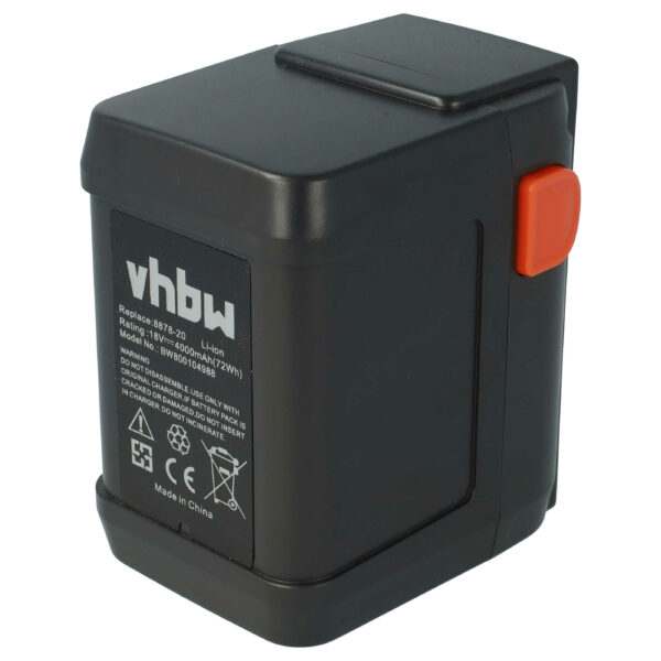 Bateria vhbw 18 V 4000 mAh Li-Ion para Gardena 8835, AccuCut, EasyCut