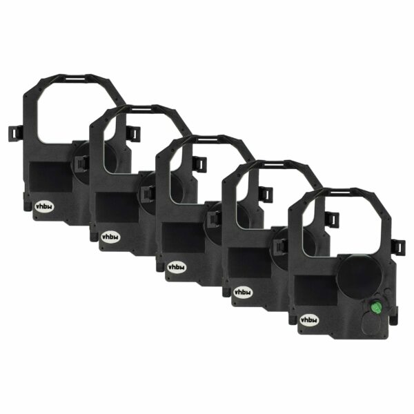 Pack 5x Fita Tintada para Impressora Matricial e Recibos Tally MIP480-KA - Preta vhbw