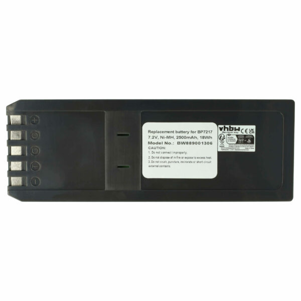 Bateria vhbw substitui Fluke BP7217 - 2500 mAh 7.2 V NiMH
