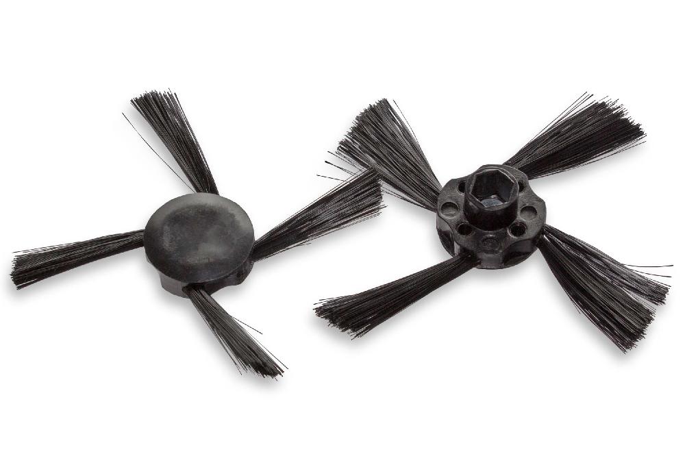 2x Escova Lateral vhbw para Aspirador Robô Neato Botvac Connected D3, D5, 70, 70E - 4 braços