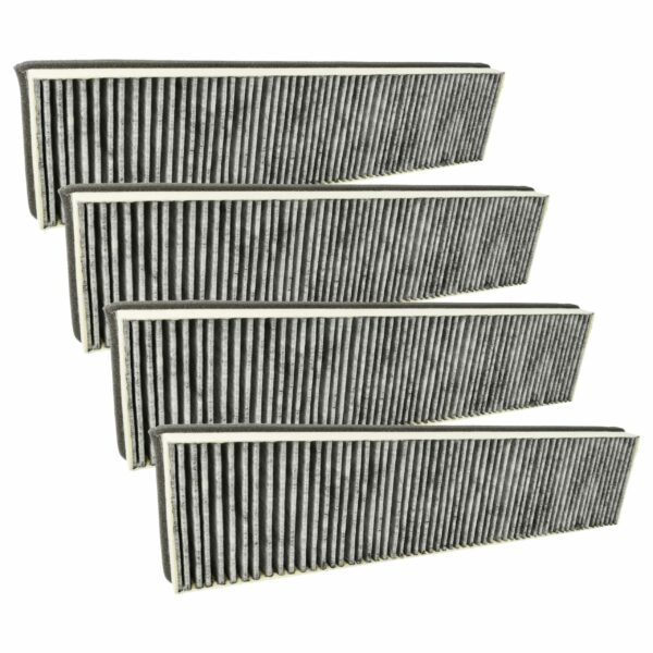 4x Filtro de Carvão Ativado Compatível com Miele DKF 13-P