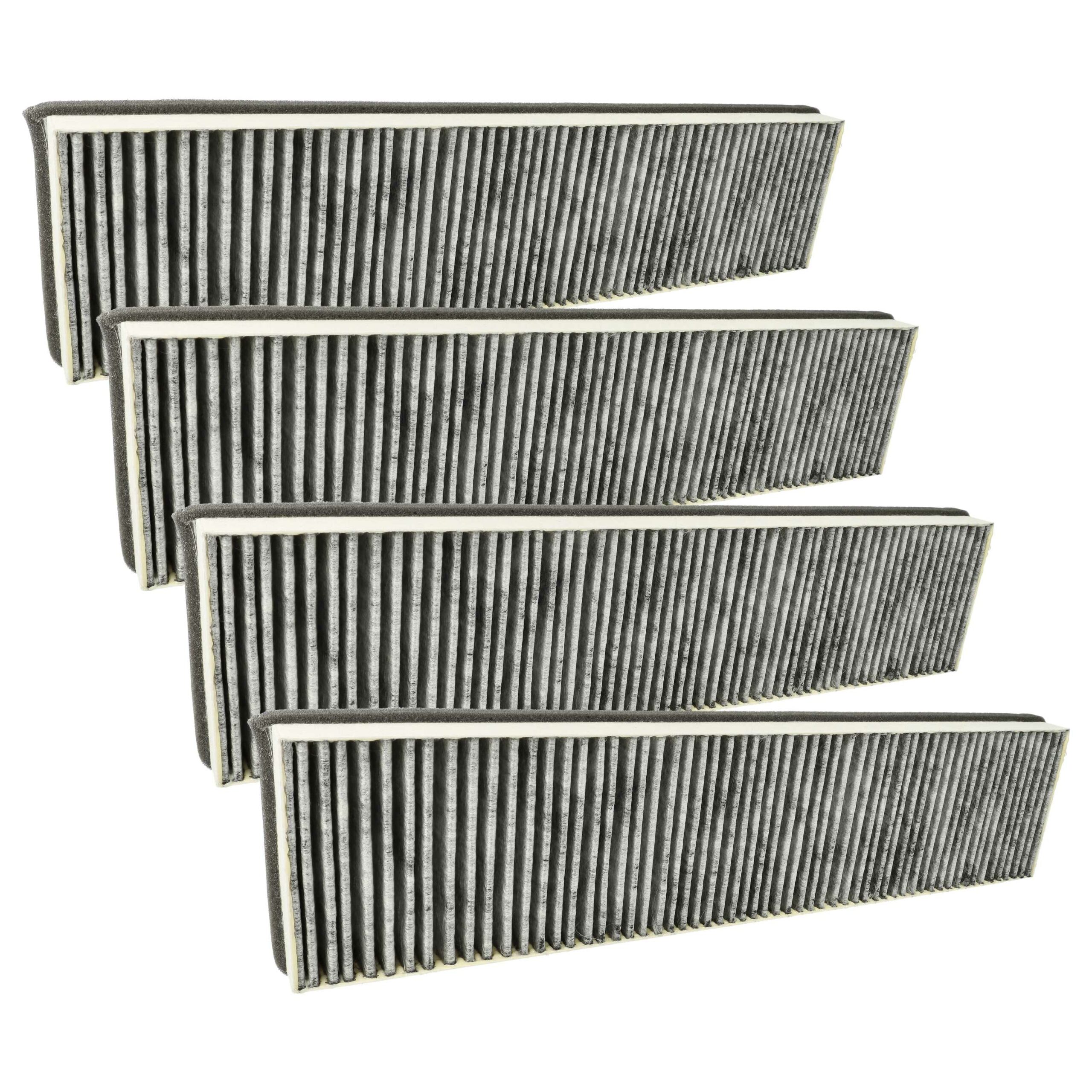 4x Filtro de Carvão Ativado Compatível com Miele DKF 13-P
