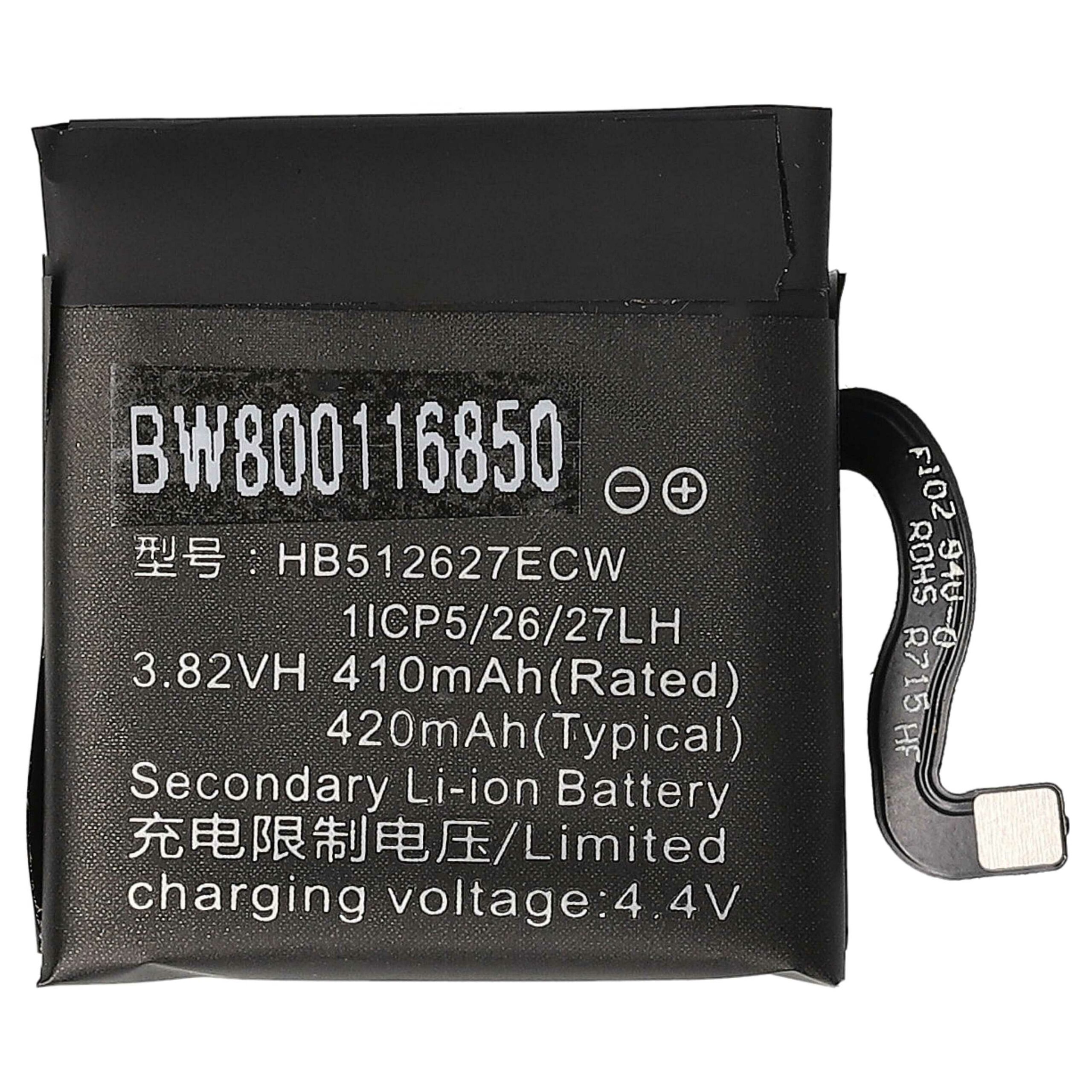 Bateria vhbw para Smartwatch Huawei HB512627ECW - 410 mAh 3.8 V Li-polímero - Image 3
