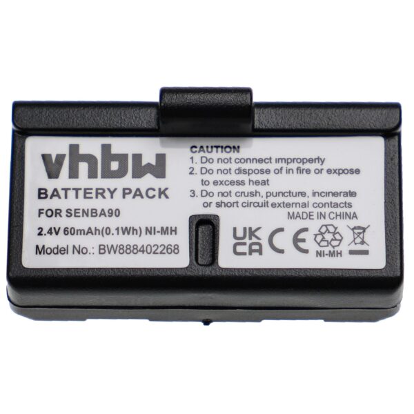 Bateria de Substituição para Auscultadores Sennheiser BA90, E90, E180 - 60 mAh 2.4 V NiMH