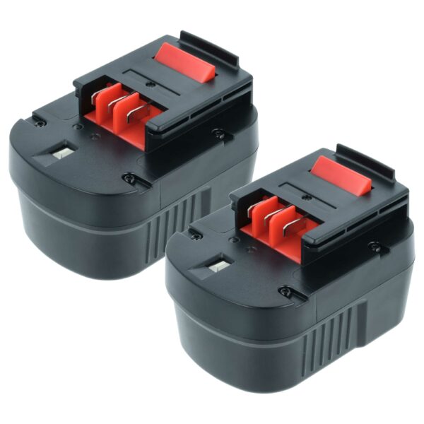 Pack 2 Baterias vhbw 12V 2000 mAh NiMH para Black & Decker A12, A12-XJ, A12EX, A1712, A12E
