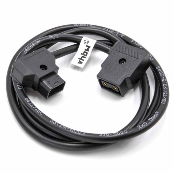 Cabo Adaptador D-Tap vhbw para Baterias Anton Bauer - D-Tap Macho para D-Tap Fêmea 1m