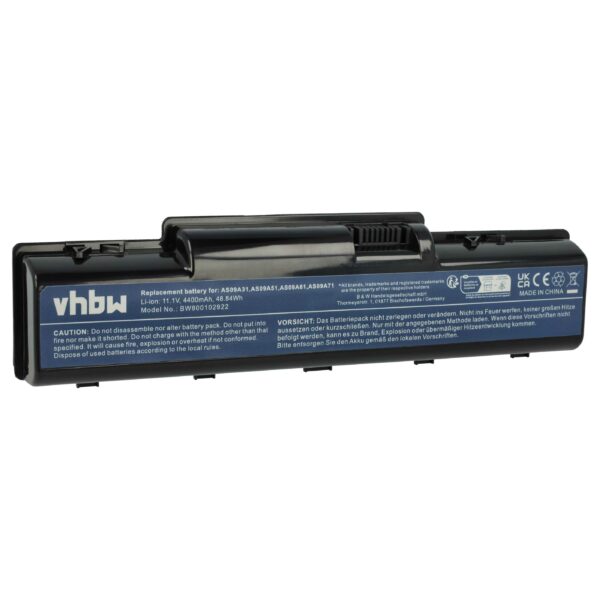 Bateria para Portátil vhbw compatível com Acer AS09A31, AS09A51, AS09A41 - 4400 mAh 11.1 V