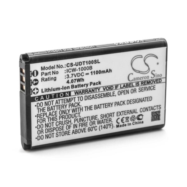 Bateria vhbw 1100 mAh 3.7V Li-Ion para telefone UniData/Incom ICW-1000B