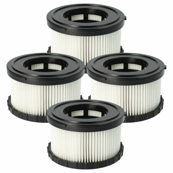 4x Filtros de Substituição vhbw para Aspirador Dewalt DC5151H