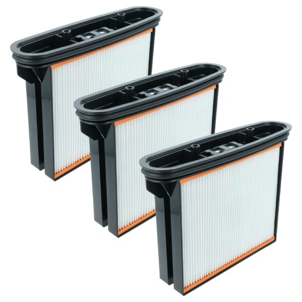 Filtro plissado 3x para Bosch 1609203C34 - Aspirador Bosch/Starmix vhbw